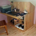 Meuble pour ordinateur sur mesure en mélèze massif