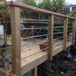 balustrade bois et tube inox