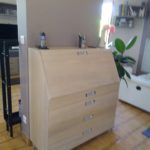 meuble scriban chene blanchi