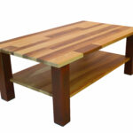 Table basse frêne et noyer